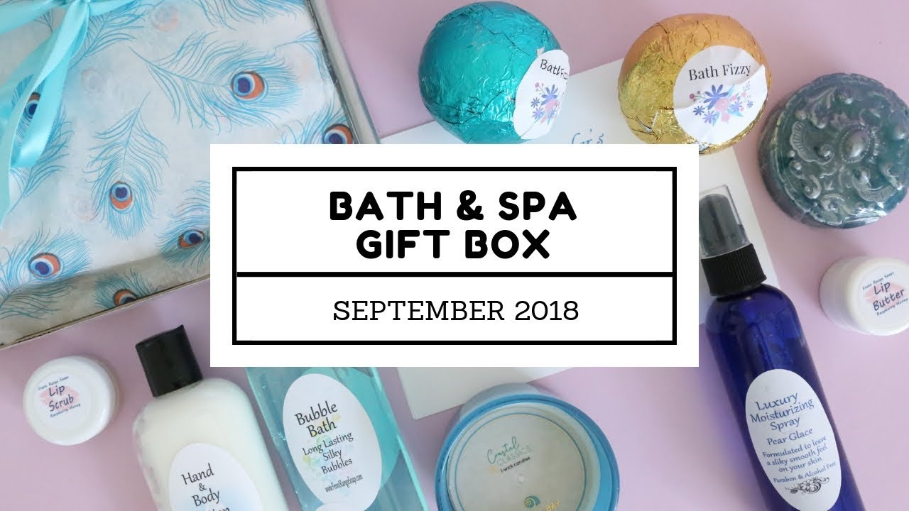 Bath & Spa Gift Box Subscription Box Unboxing September 2018