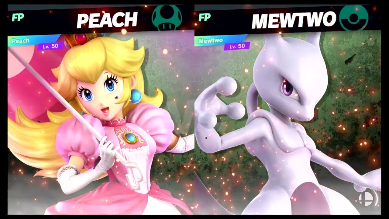 Super Smash Bros Ultimate Amiibo Fights – Peach vs the World #24 Peach vs Mewtwo