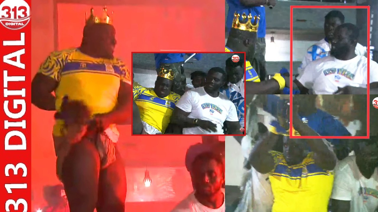 L&rsquo;arriv&eacute;e spectaculaire de Sa Thies Roi des ar&egrave;ne avec Balla Gaye apr&egrave;s sa victoire contre Modou L&ocirc;