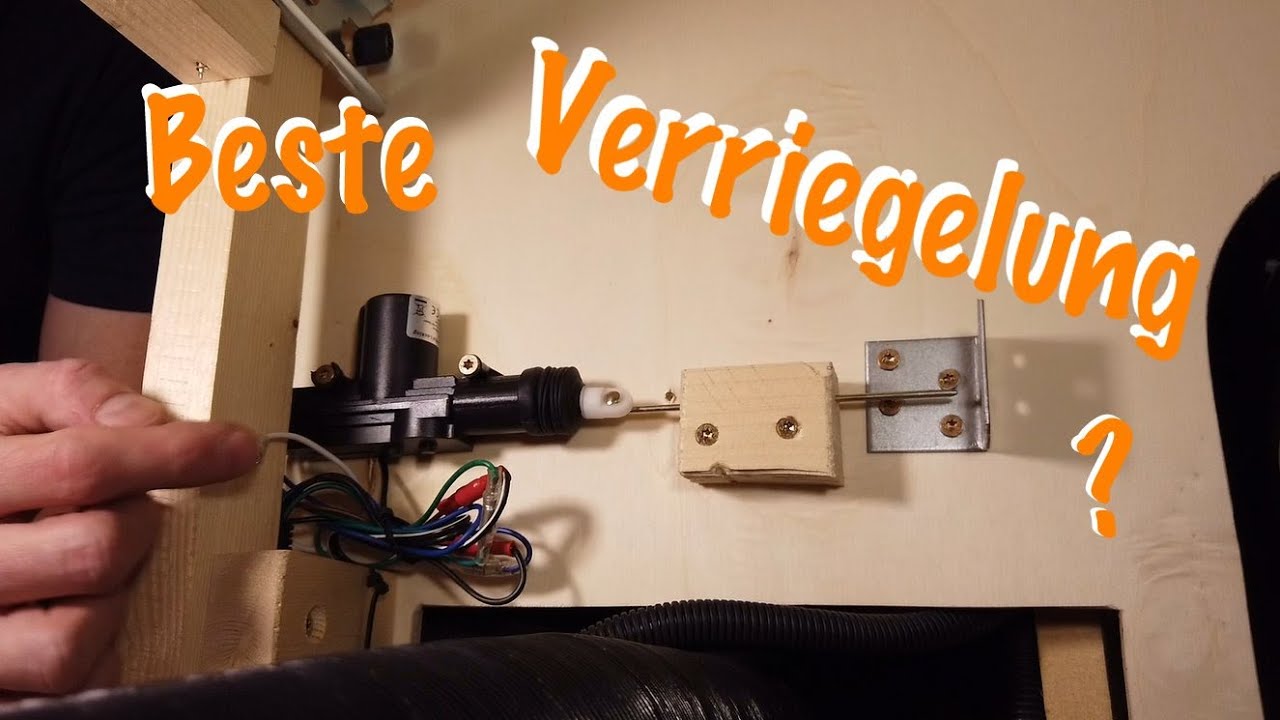 ⚡ Elektrische Verriegelung im DIY Campervan 🚐 Besser als push lock? ⚡ best electric lock