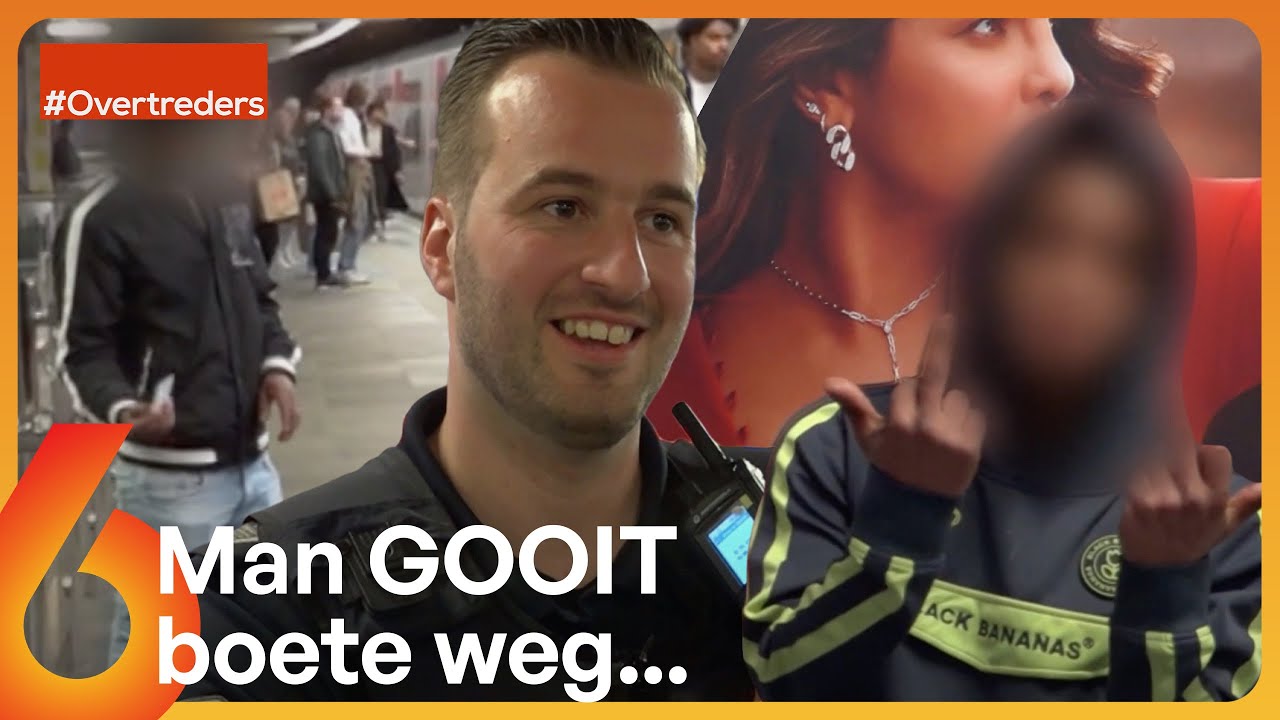 Man GOOIT BOETE OP DE GROND voor ogen van handhavers… | Overtreders