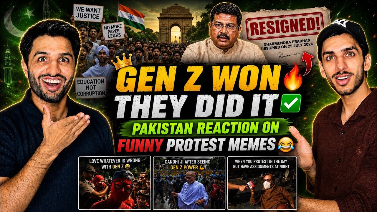 Pakistani Boys Reacts to Indian Students&rsquo; FUNNIEST Protest MEMES 😂