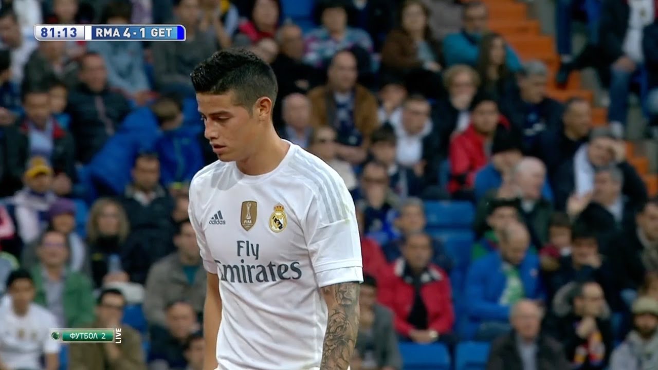 James Rodriguez Vs Getafe (H) HD 720p (05/12/2015) by JamesR10