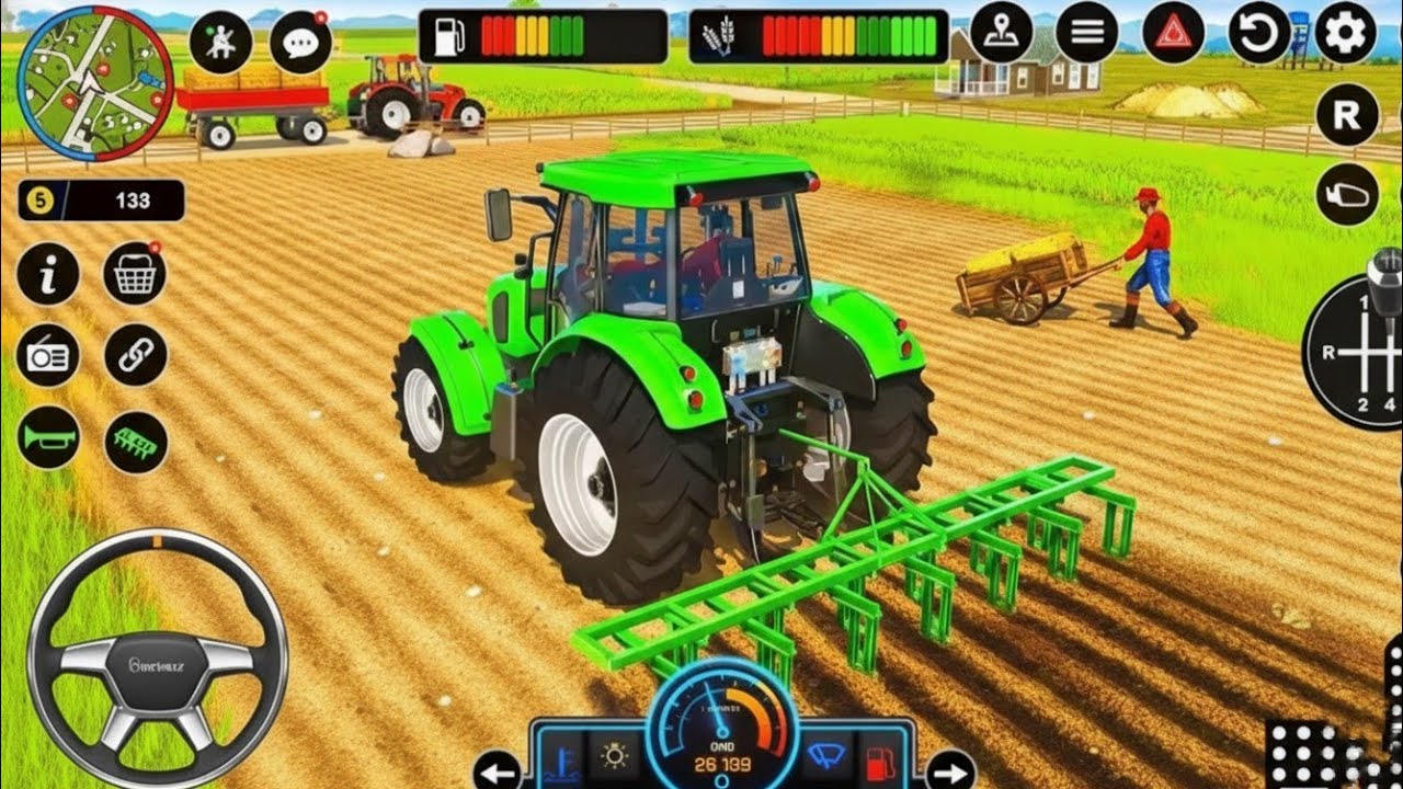 Modern Tractor Farming Driving Simulator 3D - New Tractor Games - Tractor Tolly - Android Gameplay 