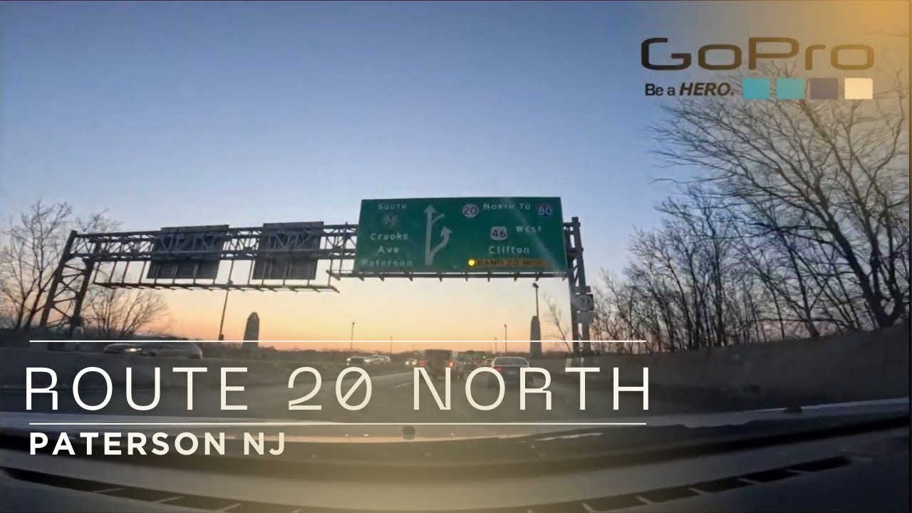 Fred Drives- a  Dusk GoPro Drive on Route 20 North 🌆 | Paterson NJ Evening POV Cruise