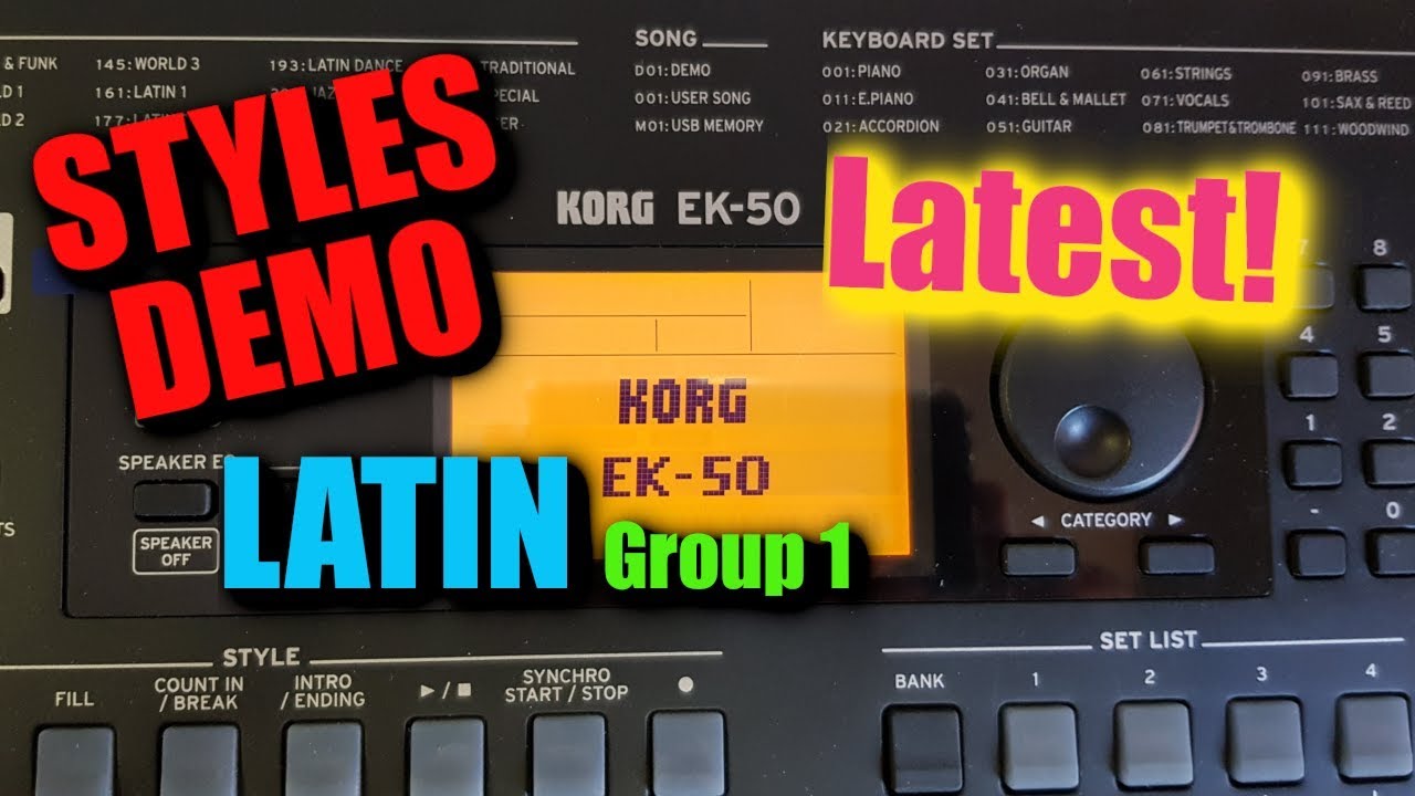 Korg EK-50 - Latin Styles 1 Demo