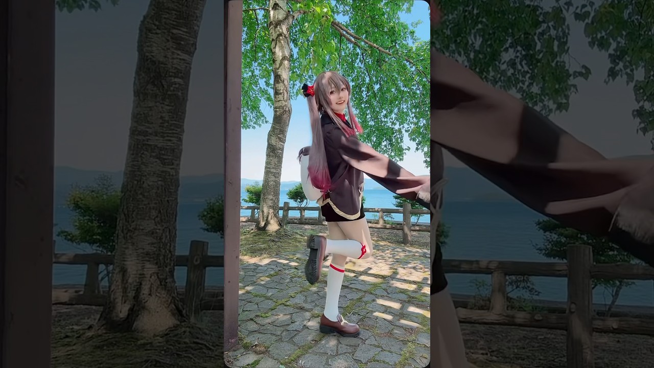 【原神コスプレ】手作り衣装のﾛﾘﾛﾘふーたお👻(in洞爺湖) #cosplay