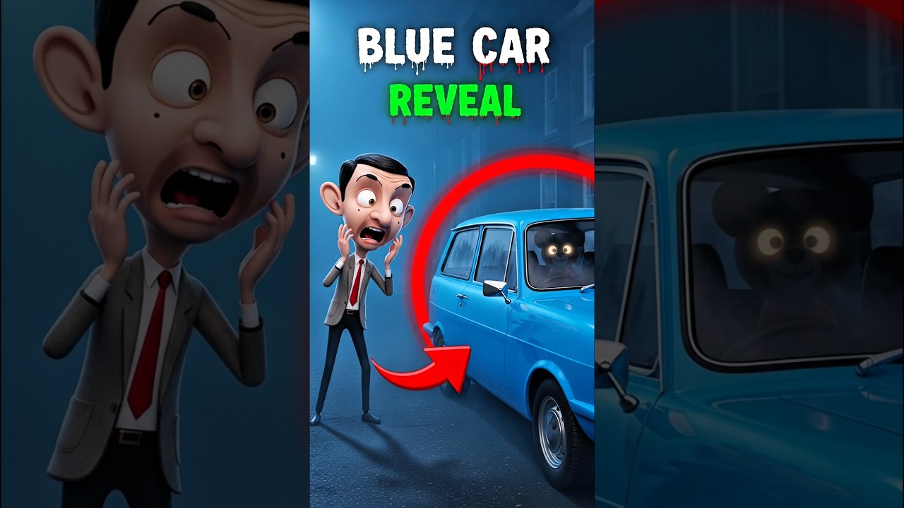 The Creepy Secret Behind Mr. Bean&rsquo;s Blue Car 😳🚗 #shorts