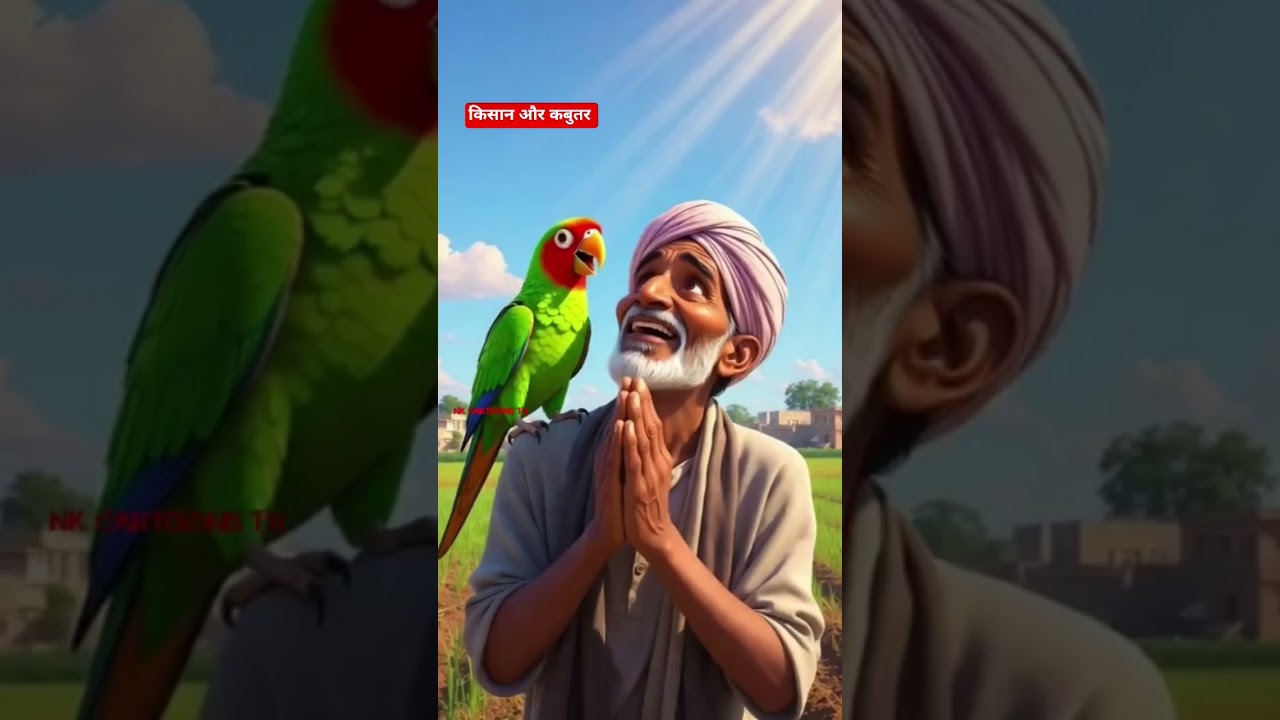गरीब किसान और तोता Hindi kahani 