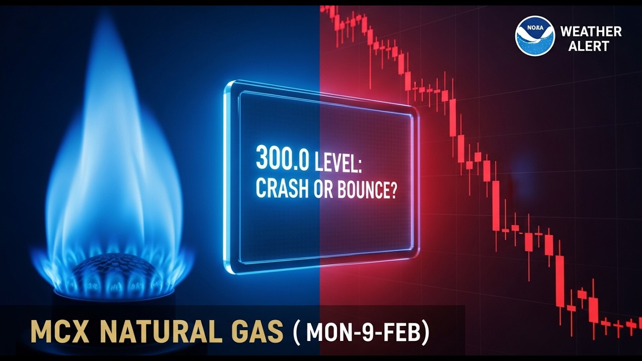 Natural Gas Monday Strategy: COMEX Crash & MCX 300 Level Trap? | Feb 9, 2026 | SMC & ICT Analysis