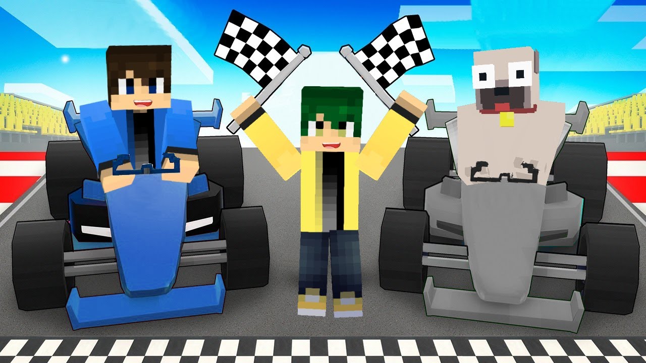 Dani vs Kiis AUTÓ VERSENY a Minecraftban!