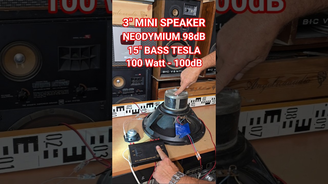 Vintage TESLA BASS SPEAKER vs New Modern NEODYMIUM MAGNET Mini SPEAKER - Speakers Sound Comparison
