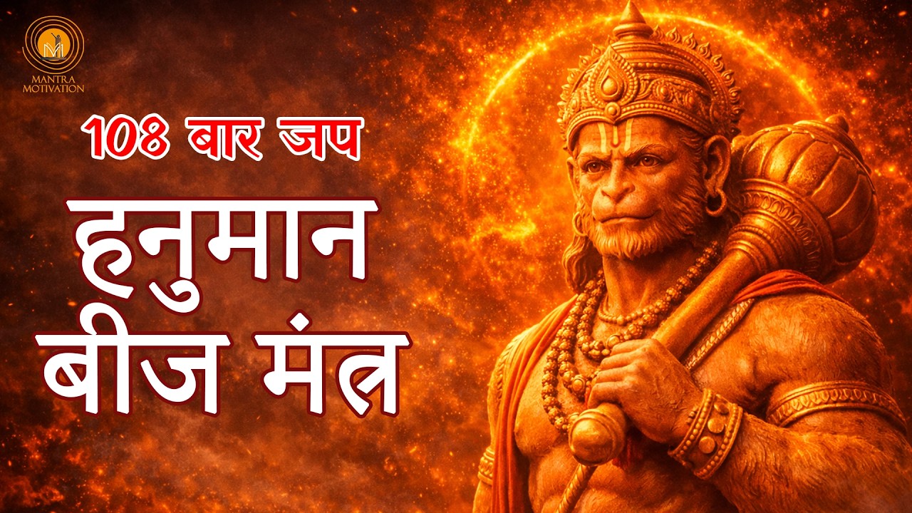 हनुमान बीज मंत्र | 108 बार जप | Power, Strength & Protection Mantra