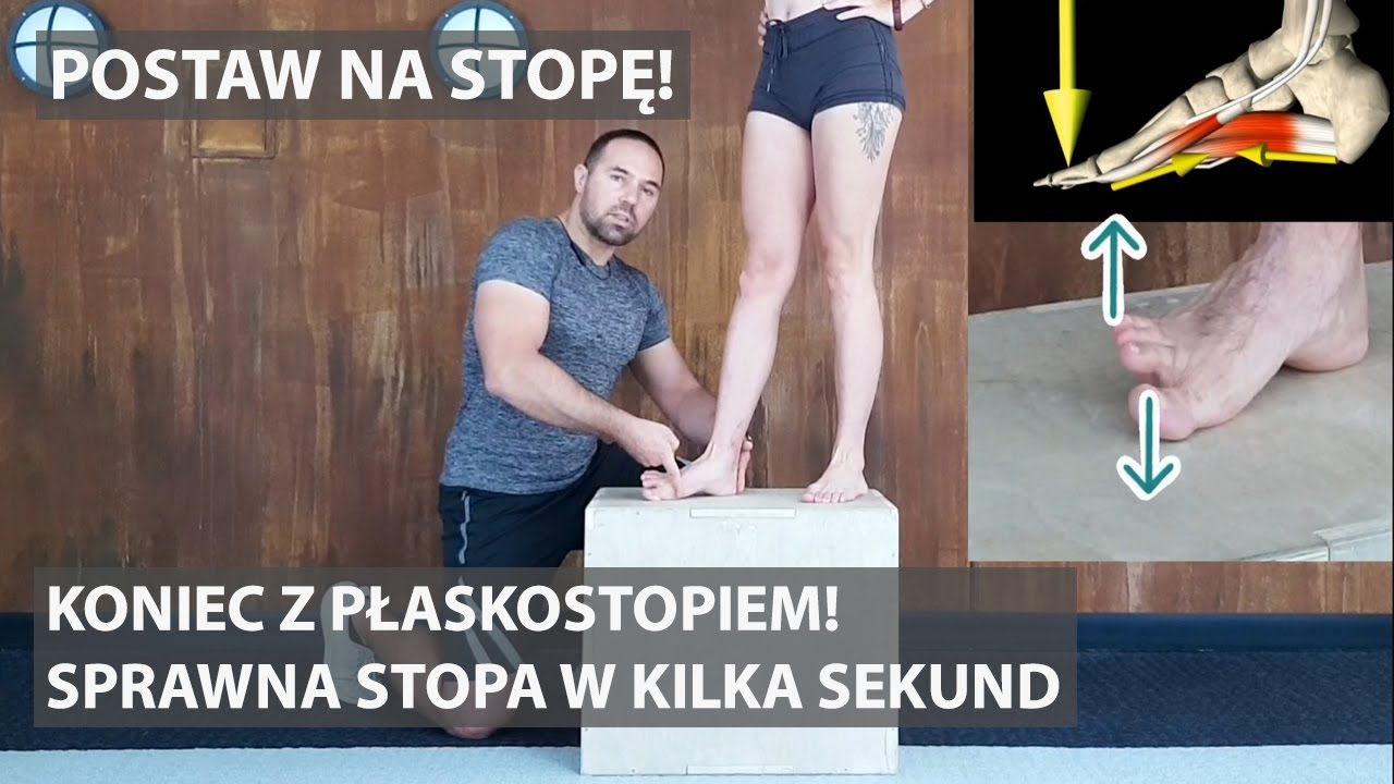 Zobacz jak w kilka sekund poprawnie ustawić stopę. Ćwiczenia na płaskostopie. Postaw na stopę!