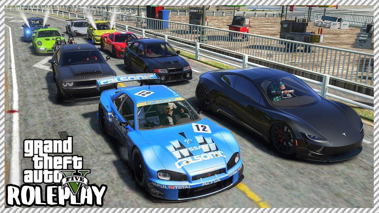 GTA 5 Roleplay - 'MASSIVE' 4 Car Crash Akina Downhill Racing | RedlineRP #254