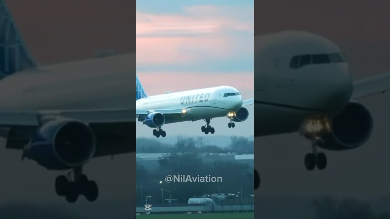 Hard landing of a boing 767 