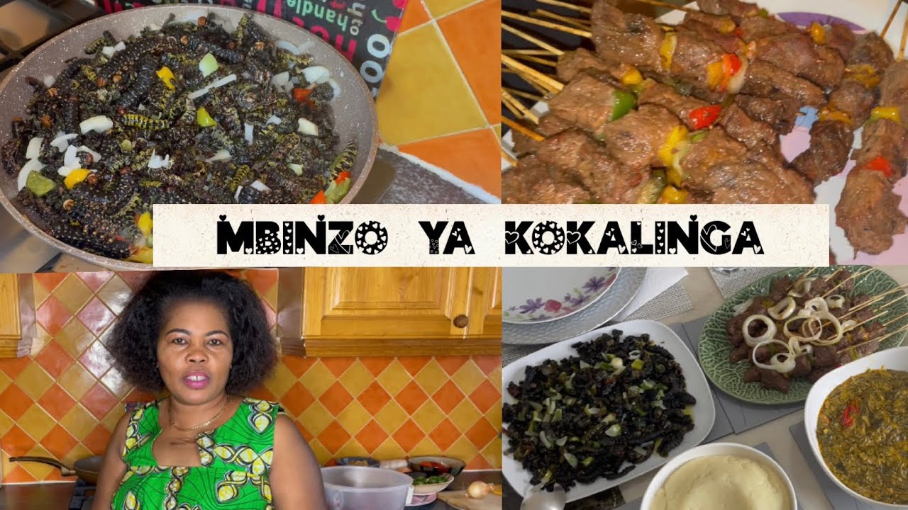 Mbinzo ya kokalinga avec kamundele ( recette congolais) !