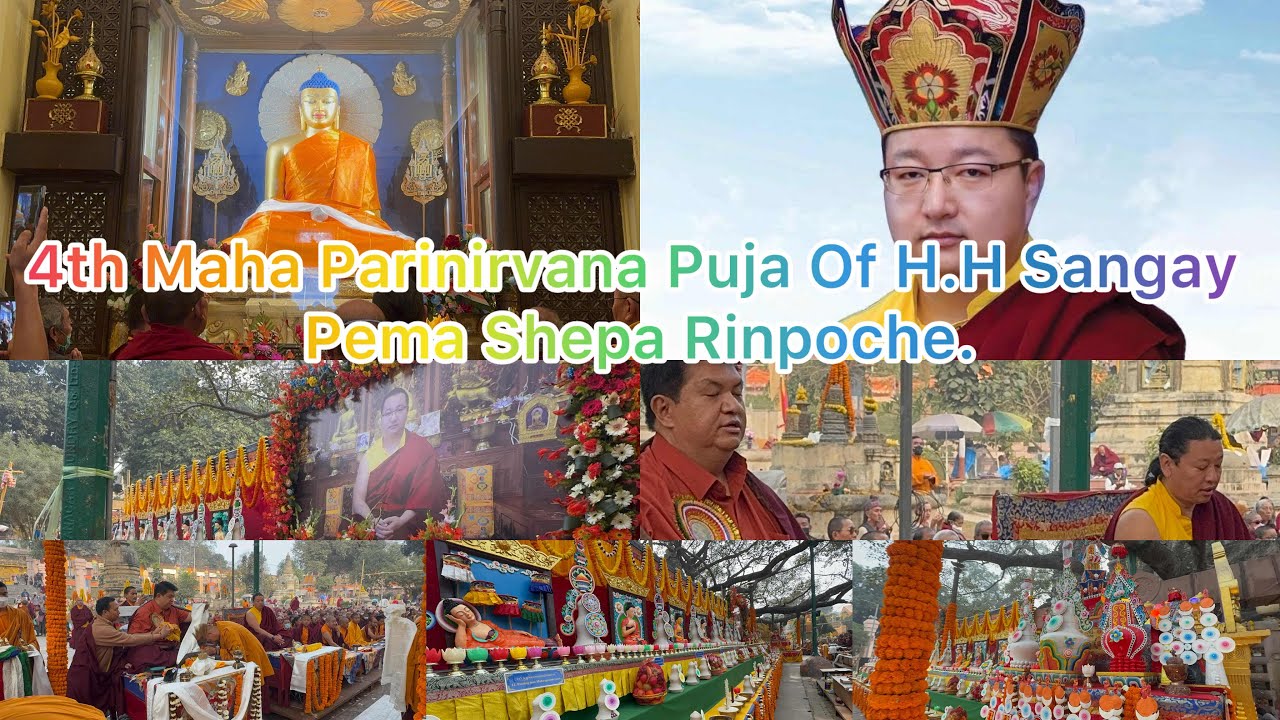 4th Maha Parinirvana Puja Of H.H Dudjom Sangay Pema Shepa Rinpoche’s At Bodhgaya.❤️🙏🌹😇