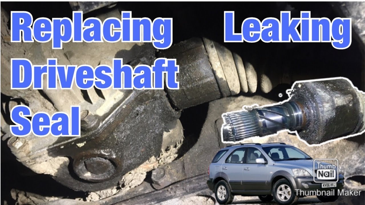 Kia Sorento- Front gearbox axle seal, [Replaced] steps