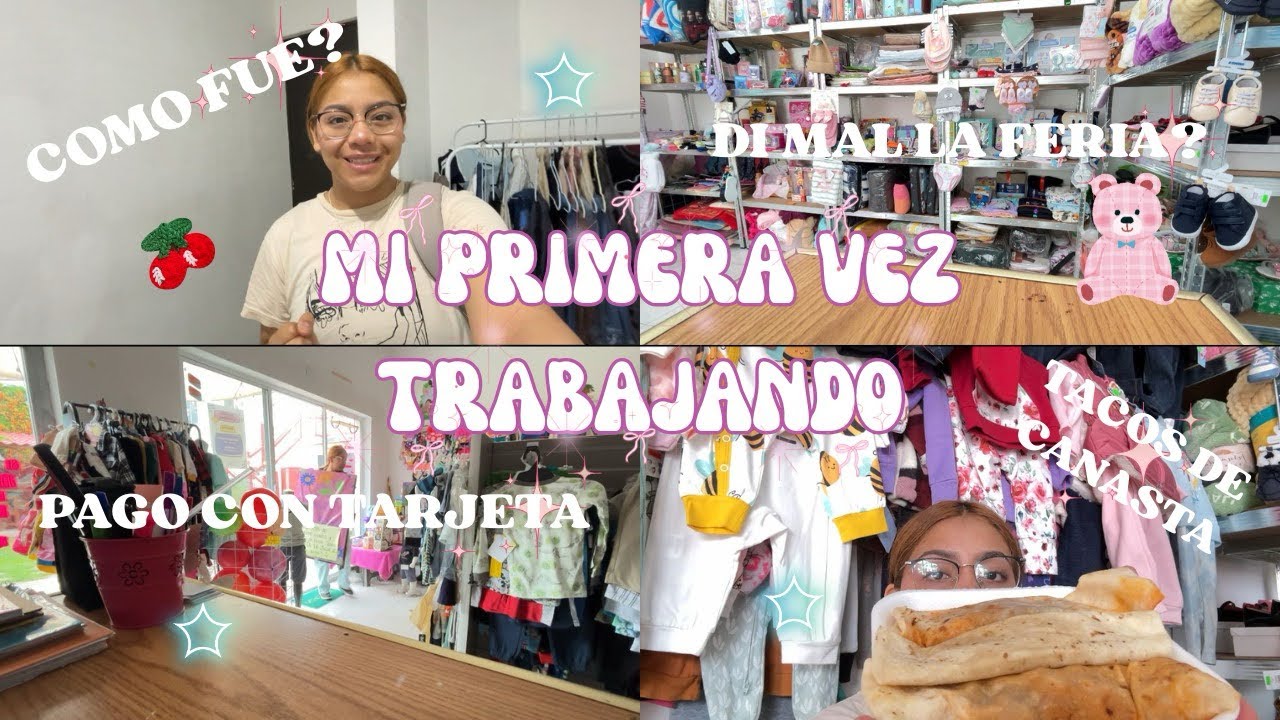 MI PRIMERA VEZ TRABAJANDO😳COMO ME FUE? DI MAL LA FERIA? 🫣ME ROBARON? 😱