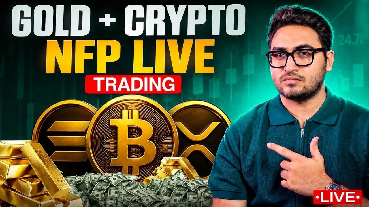 NFP LIVE TRADING 🔴 GOLD XAUUSD + BITCOIN LIVE | Non Farm Payrolls Today (August 7, 2026)