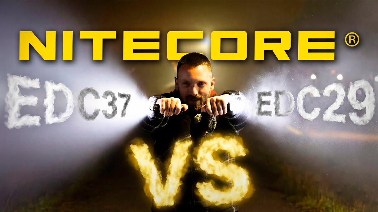 REÁLNY TEST Nitecore EDC29 VS EDC37 – MALÁ PROTI SILNEJŠEJ