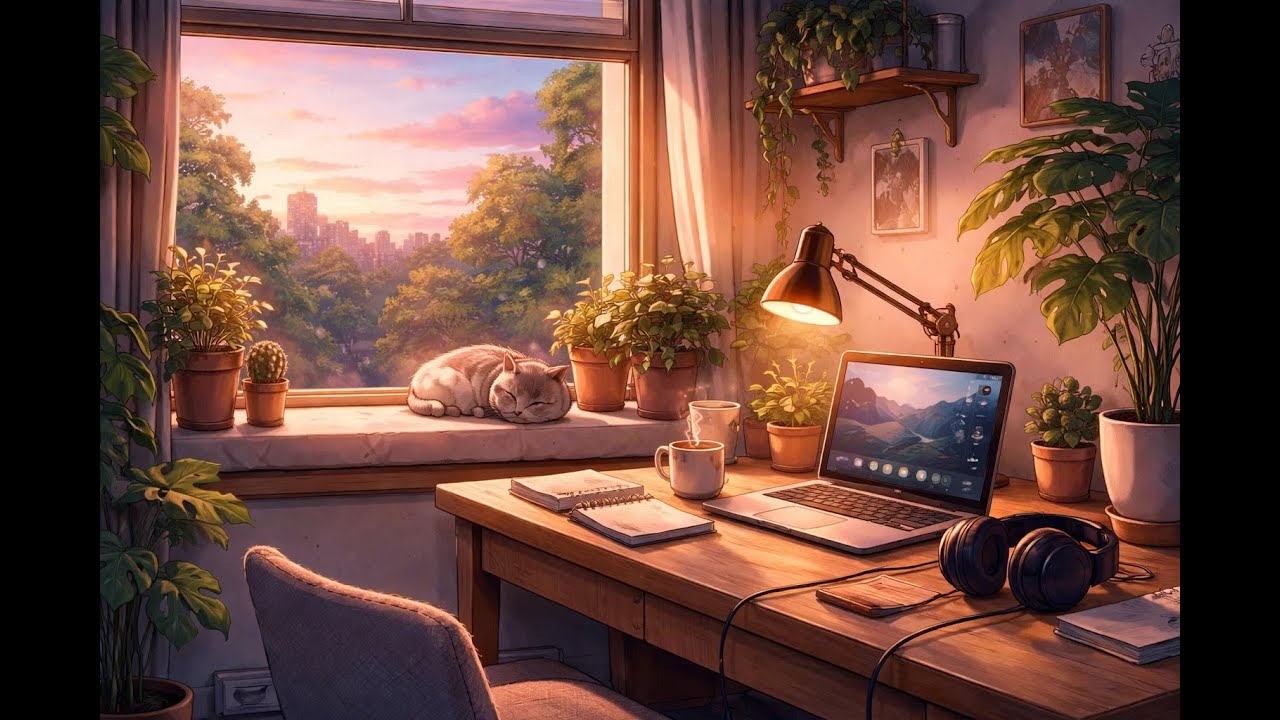 50 minutes of relaxing music for focus, study and work | Late night study focus