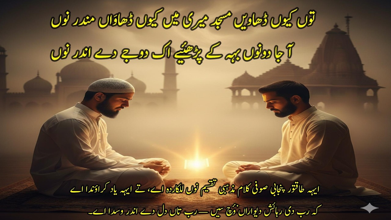 Tuu Kyon Dhavein Masjid Meri | Sufi Punjabi Kalam | Ishq Da Asal Nishaan