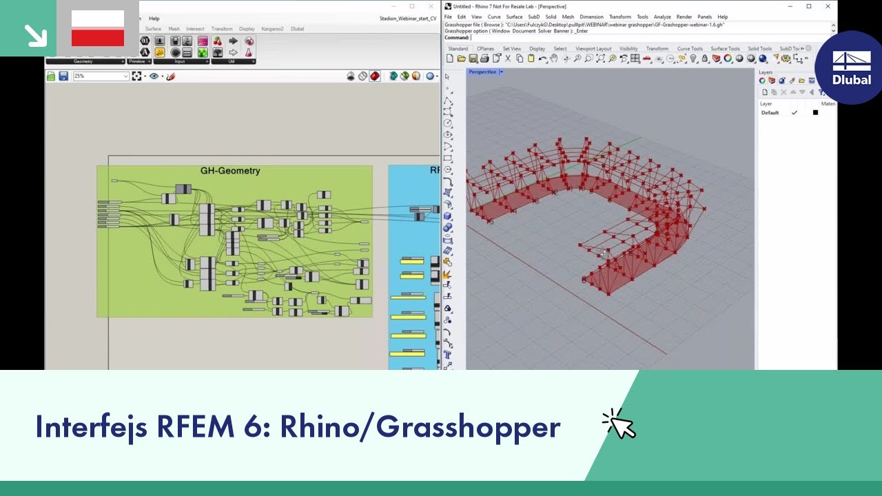 Interfejs RFEM 6: Rhino/Grasshopper