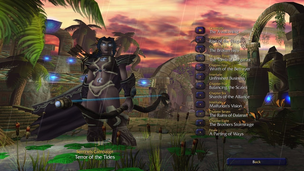 Terror of the Tides | Warcraft 3 The Frozen Throne Night Elf Campaign Movie