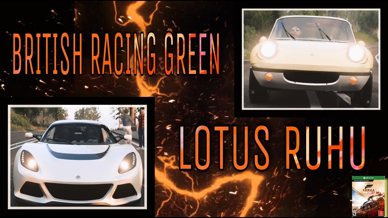 BRITISH RACING GREEN LOTUS RUHU FORZA HORIZON 4 NO REWIND XBOX ONE