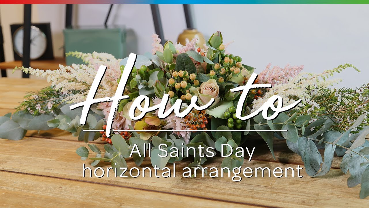 Coloríginz | How to All Saints day horizontal arrangement