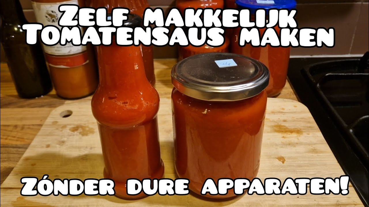 Zo maak je tomaten saus en sap - Recept