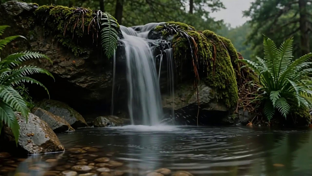 Tranquil River Stream with Morning Birds Nature Ambience for Deep Focus