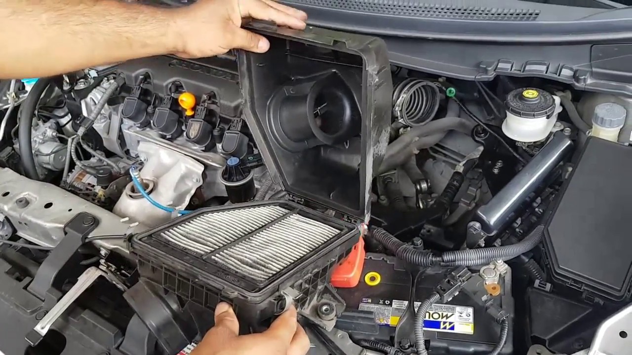 Troca do mangote do corpo de borboleta e filtro de ar do motor do Civic 1.8 2012