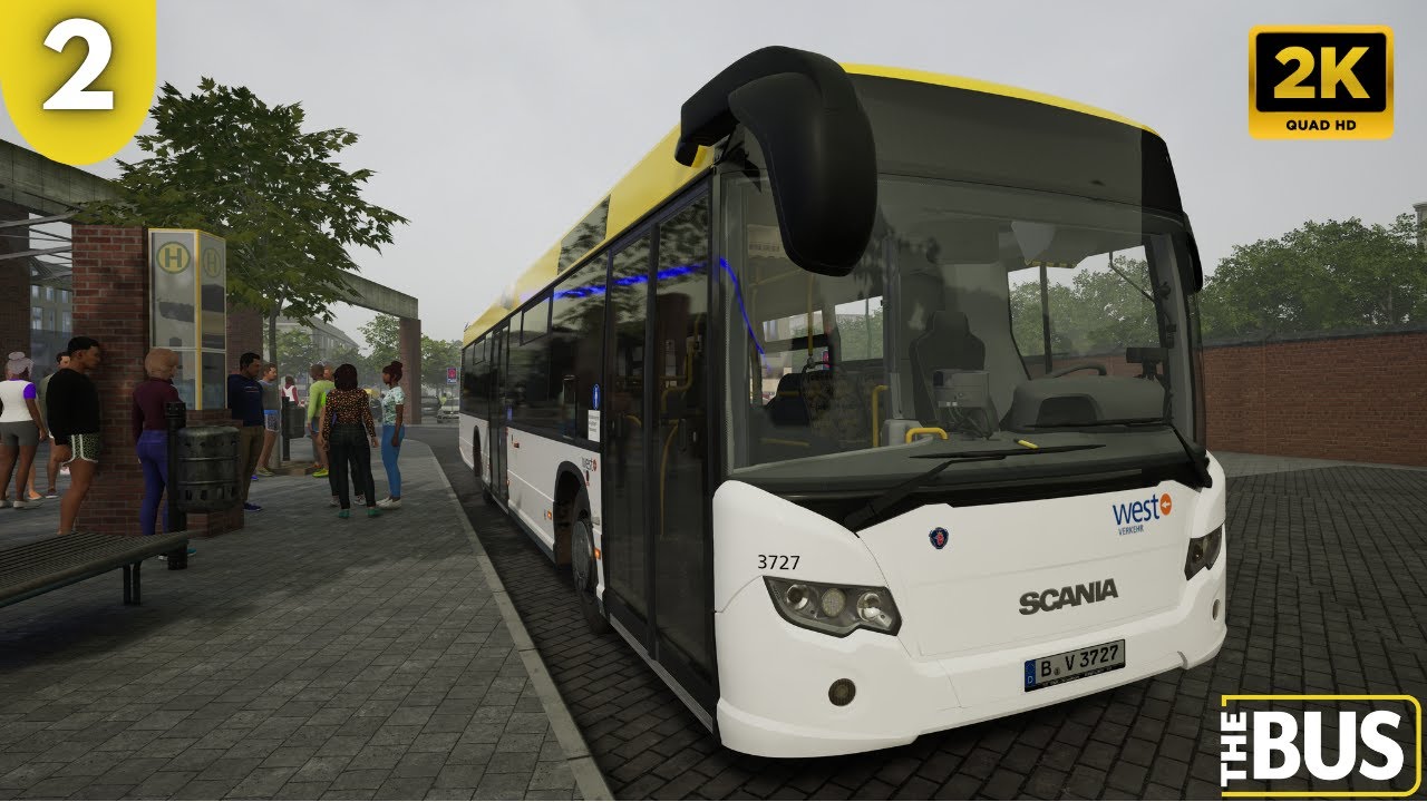 2K Realistic Bus Driving | Line SB8 Heinsberg | Scania Citywide | The Bus