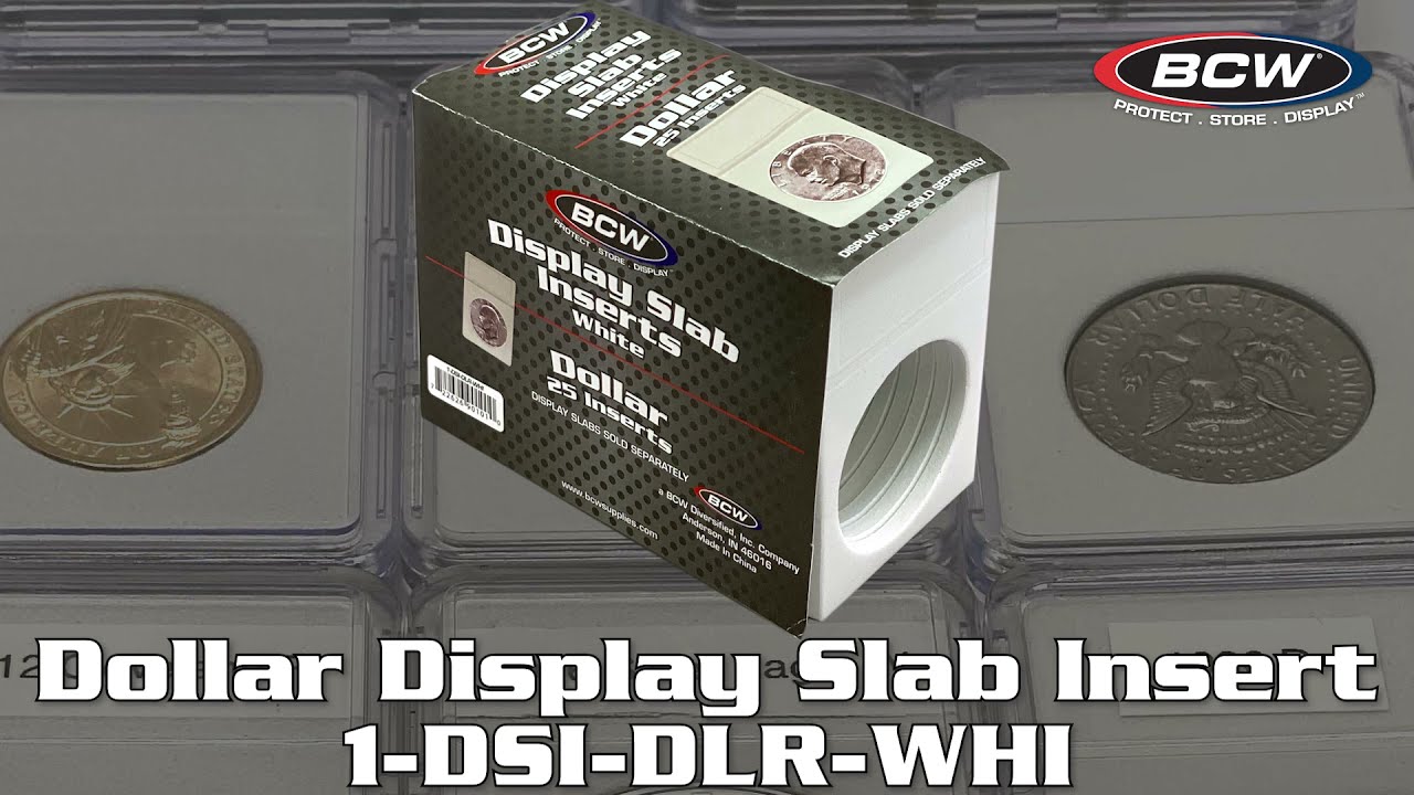 BCW Coin Display Slab Inserts &ndash; Silver Dollar
