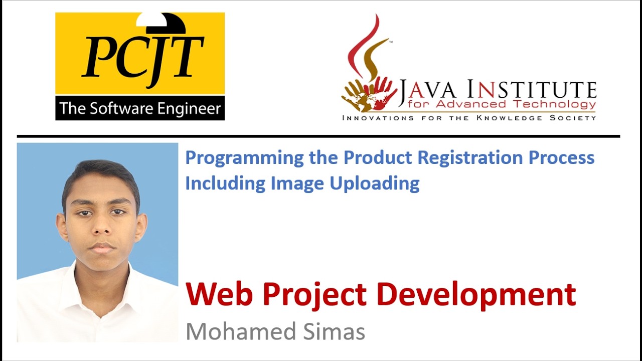 Web Project | Task 13 | Web Programming 1 | Product Registration Process Including Image Uploading