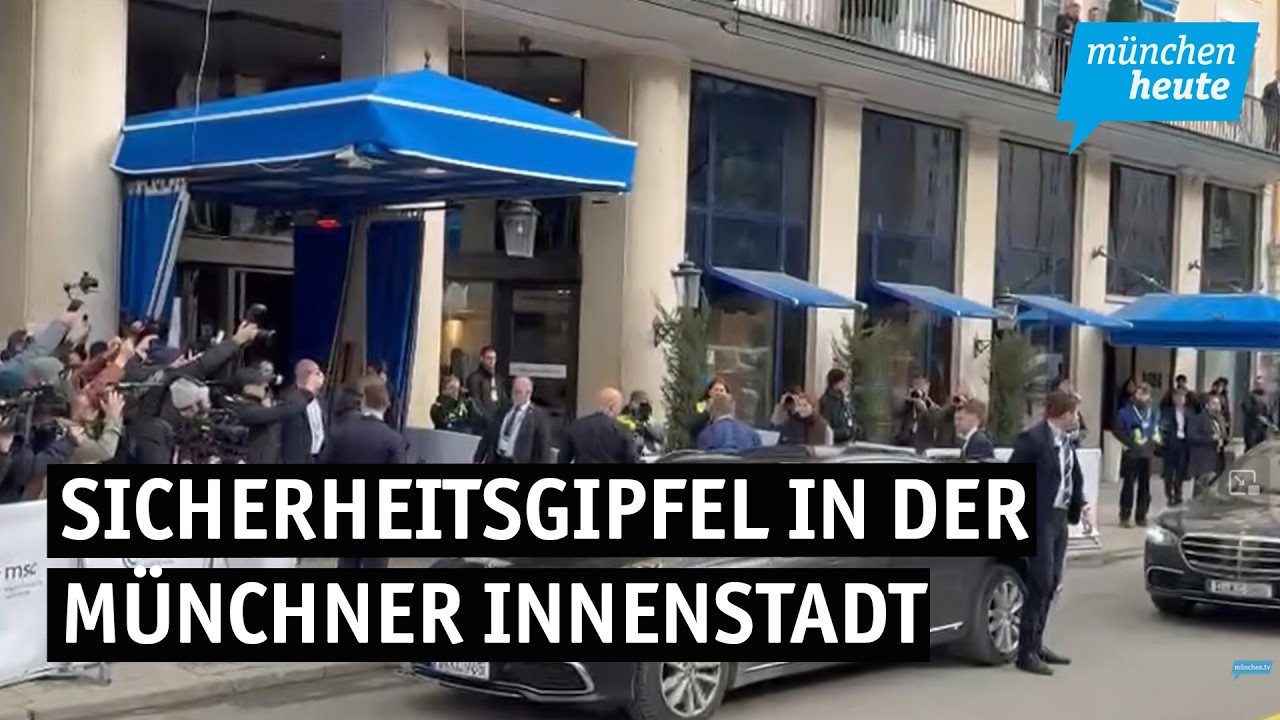Sicherheitsgipfel in der Münchner Innenstadt