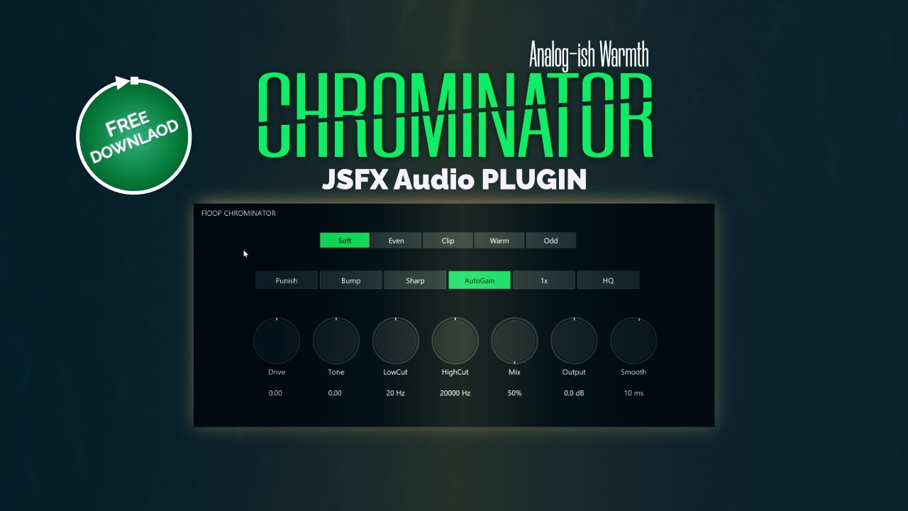 Free REAPER JSFX Saturation Plugin – Floop Chrominator (Analog-ish Color & Grit)