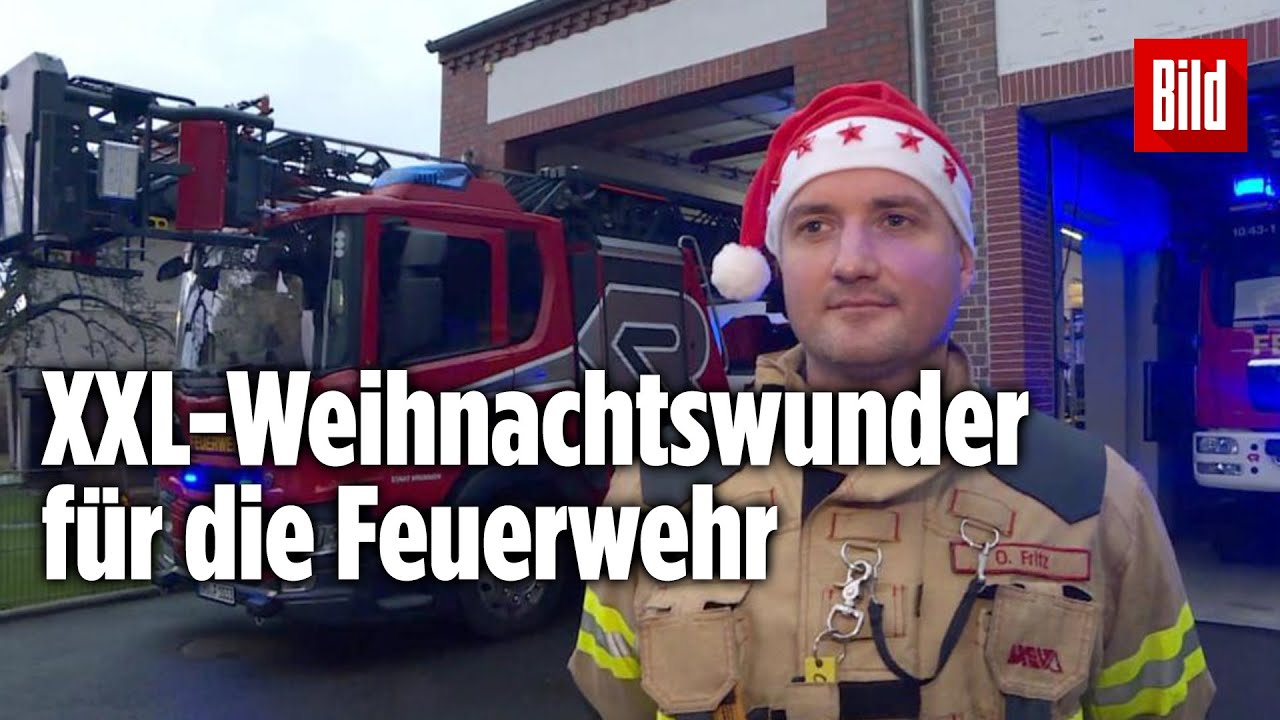 Das wohl größte Weihnachtsgeschenk Deutschlands: 1 Feuerwehr-Drehleiter für 800.000 Euro