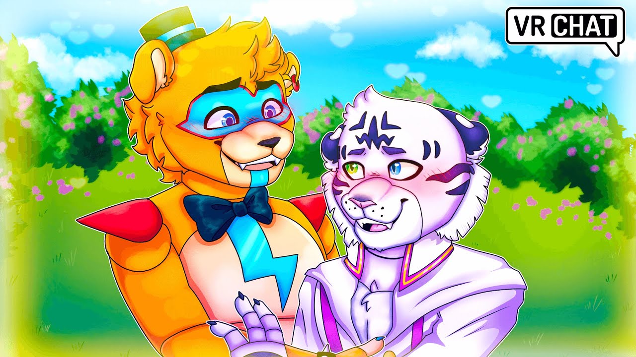 Tiger Rock and Glamrock Freddy ARE DATING! in VRCHAT