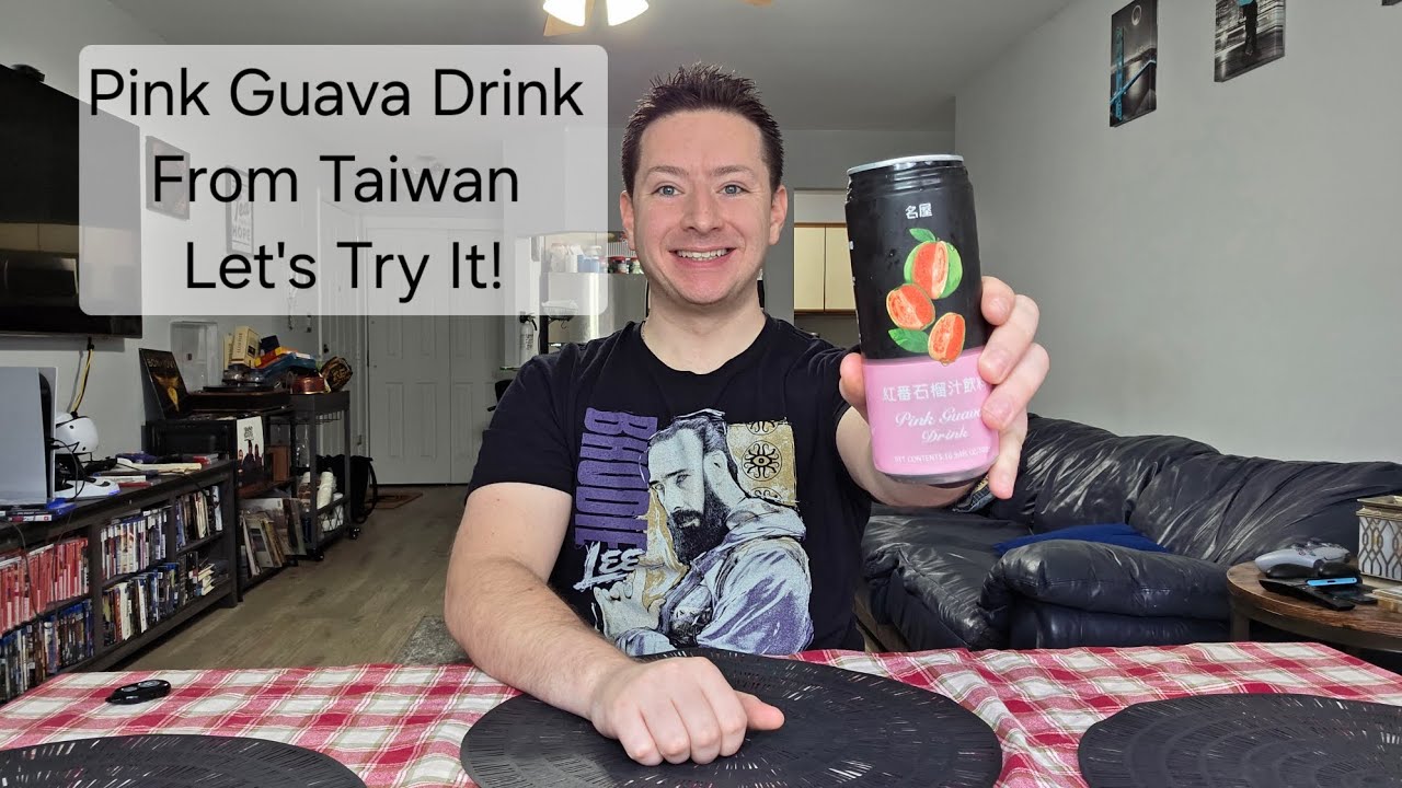 Pink Guava Drink From Taiwan : Let's Try It!