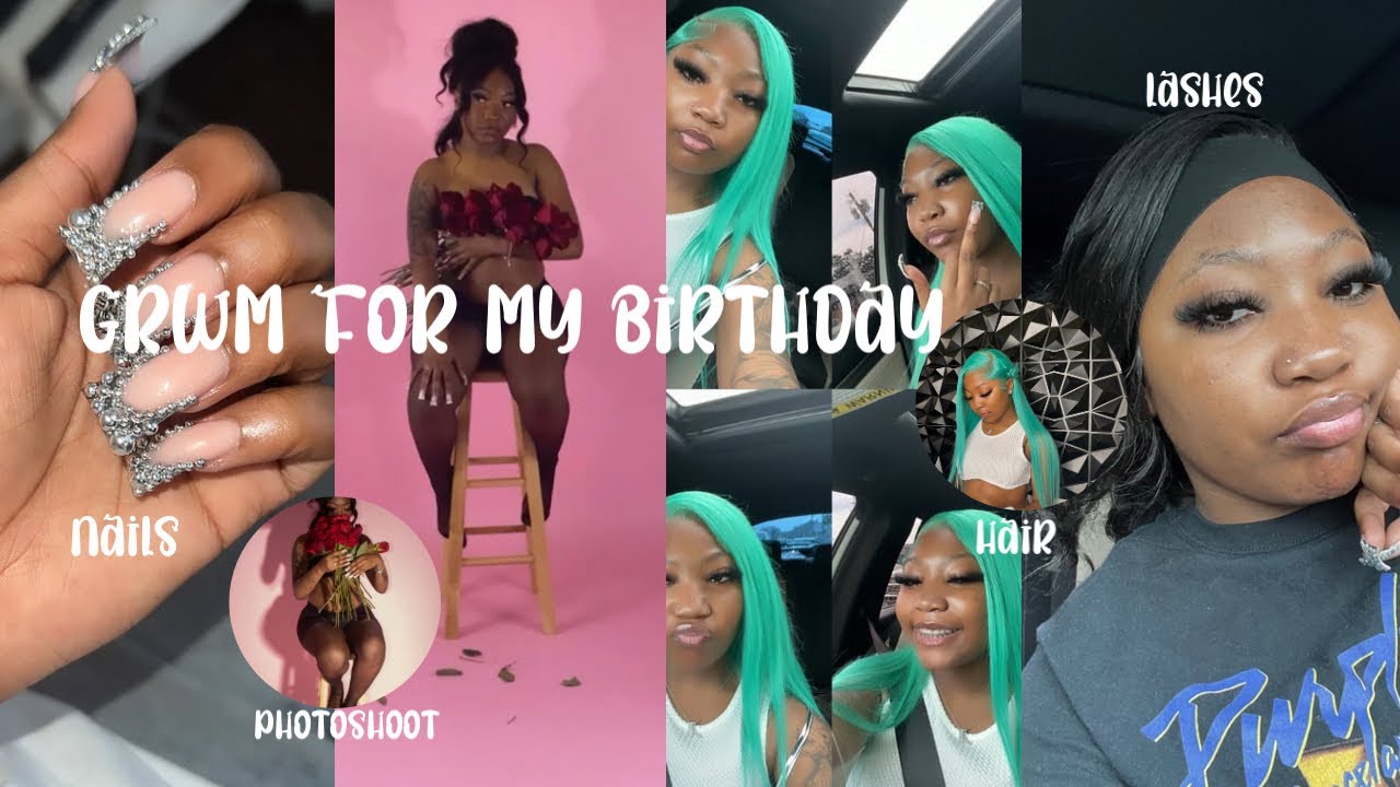 ✰ grwm for my birthday : turning 20 hair, nails, makeup + more