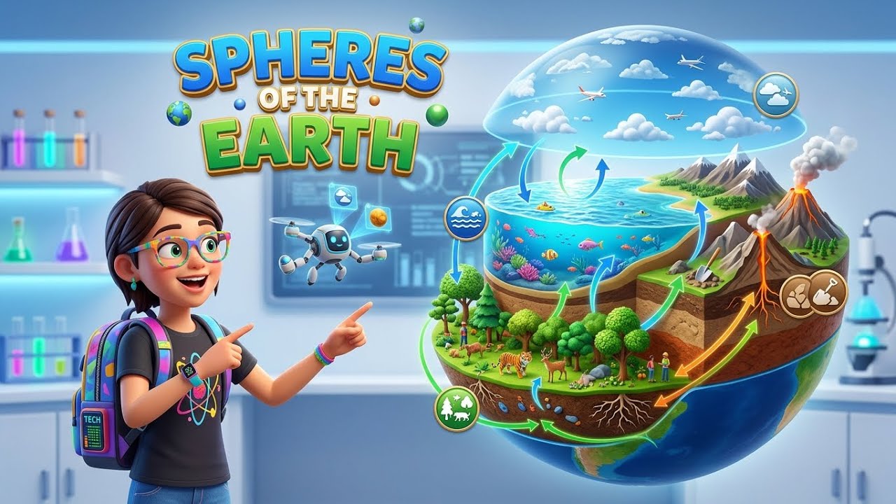 Spheres of The Earth! 🌍 Geosphere, Hydrosphere, Atmosphere & Biosphere Explained!