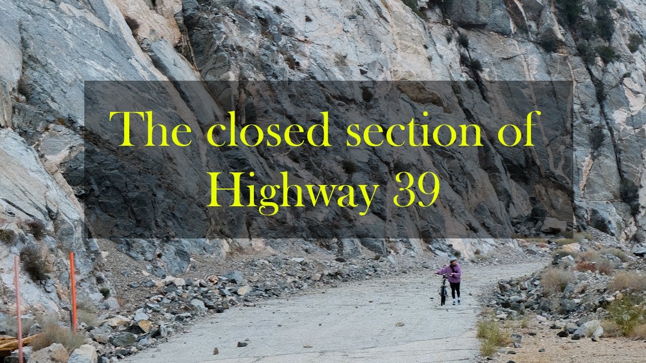 Gravel Bike Adventure on the closed section of highway 39 (California)