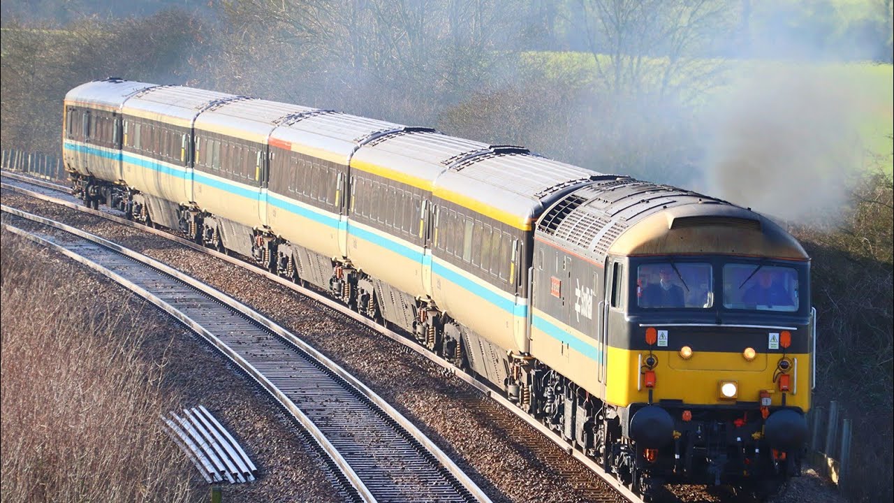 Scotrail 47712 & 9707 work East Anglian Push-Pull railtour across Anglia