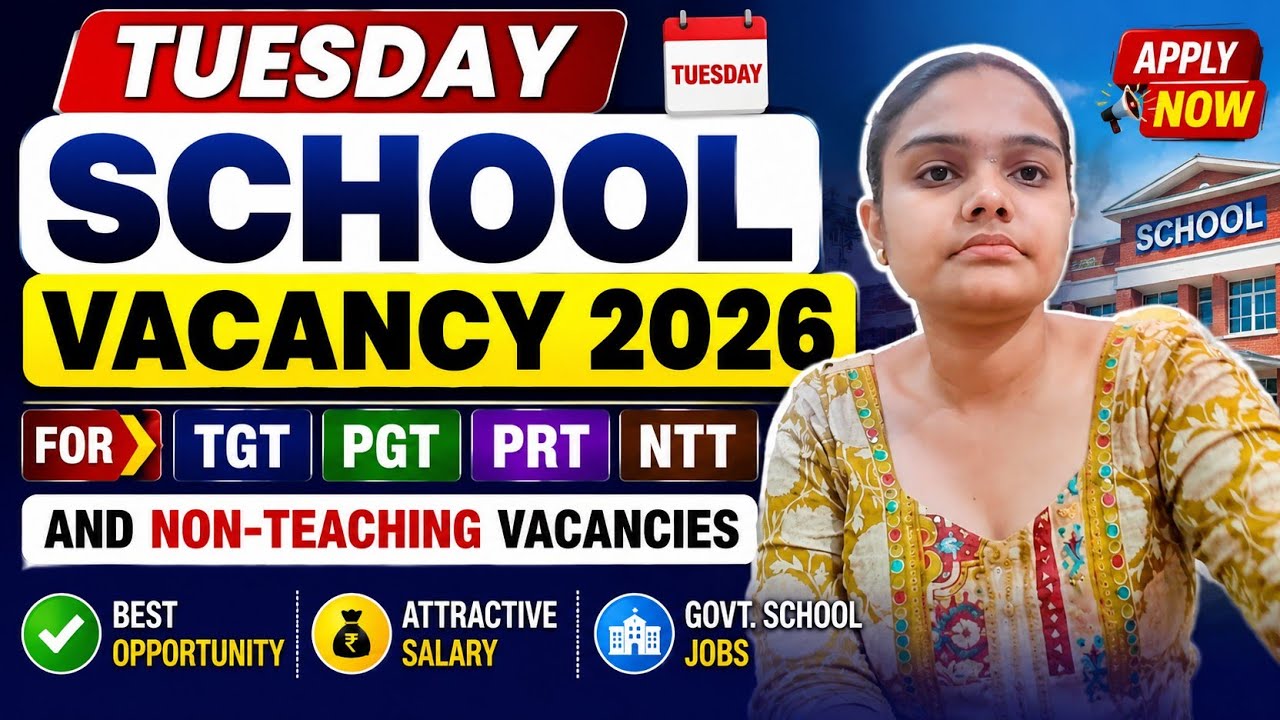Tuesday School Vacancy 2026✍️ | Teaching and Non-Teaching vacancies| Apply Now ✍️ | Best opportunity