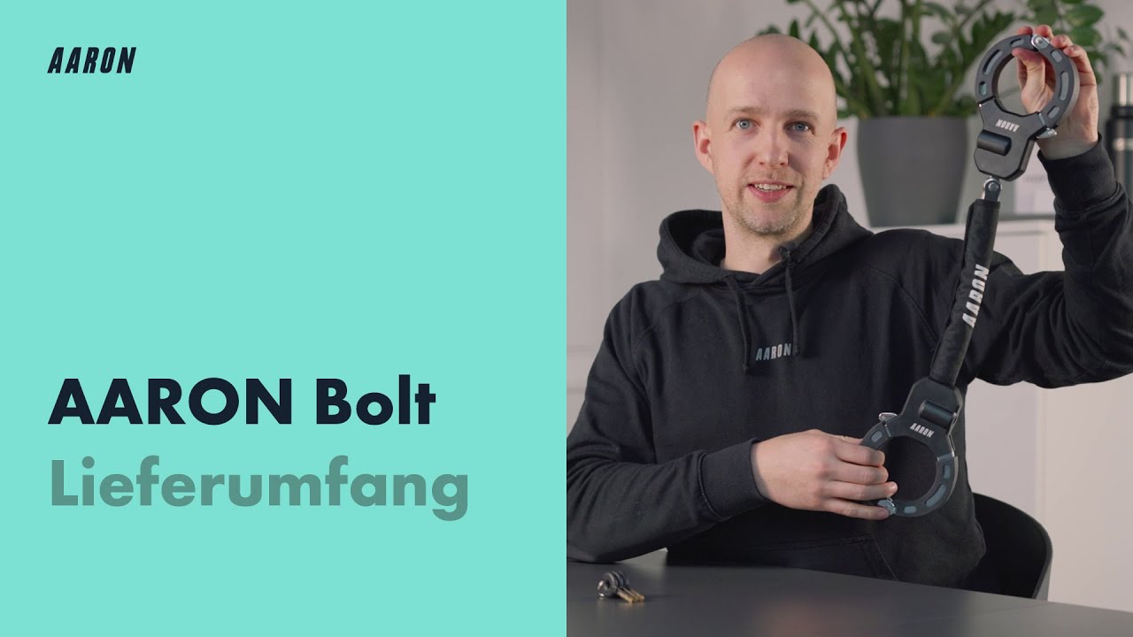 AARON Bolt Handschellenschloss - Lieferumfang