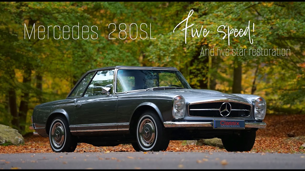 Продается в Швеции Mercedes 280SL W113 Pagoda 1970 года выпуска, пятиступенчатая коробка передач,...